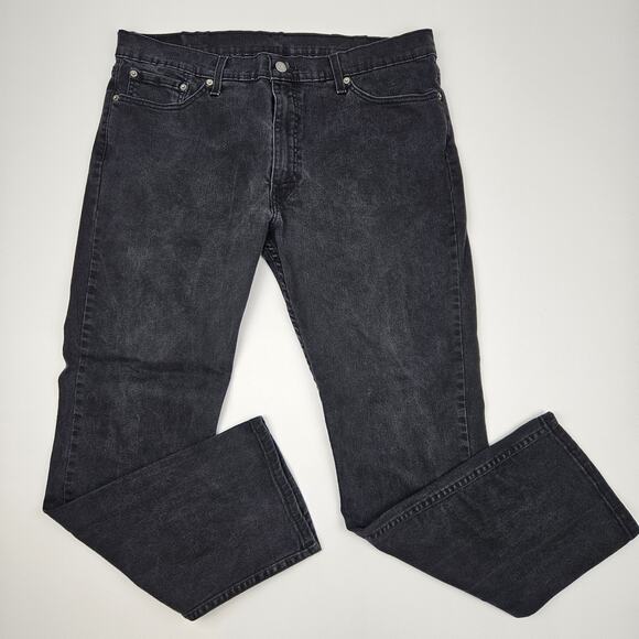 Levi's 511 Jeans Men's 38x30 Modern Slim Fit Denim Dark Wash Black Low‎ Stretch - Picture 1 of 10